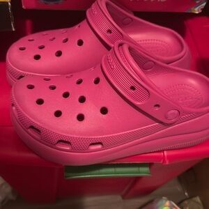 Crocs Platform fuchsia